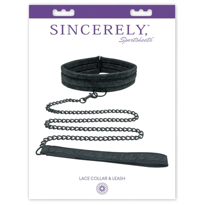 Couples | Sportsheets Sincerely Lace Collar & Leash