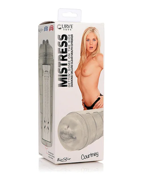 Curve Toys Mistress Courtney Diamond Deluxe Clear Mouth Stroker Curve Toys Dildos