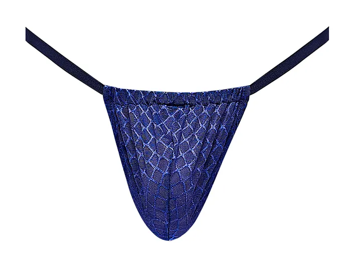 Diamond Mesh Posing Strap One Size Navy Male Power Female Sex Toys