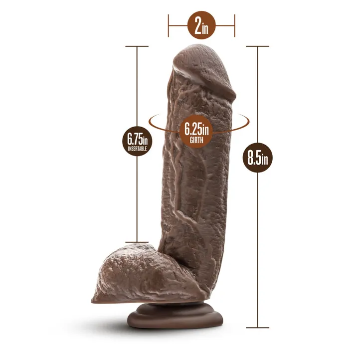 Dildos | Blush Novelties Dr. Skin - Mr. Magic - 9 Inch Dildo - Chocolate