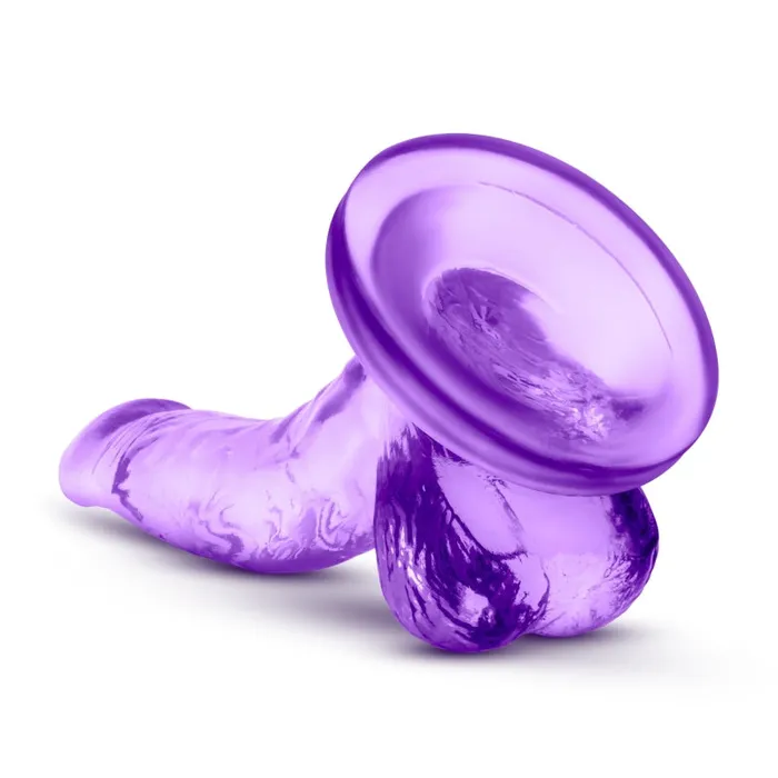 Dildos | Blush Novelties Naturally Yours - 4 Inch Mini Cock - Purple