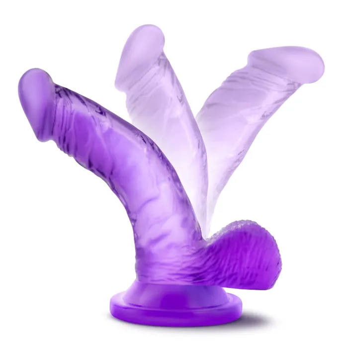 Dildos | Blush Novelties Naturally Yours - 4 Inch Mini Cock - Purple