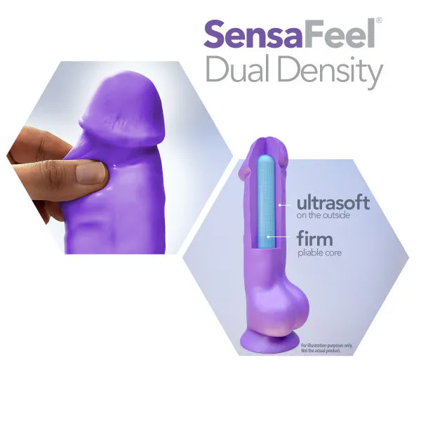 Dildos | Blush Novelties Neo 11in Dual Density Dildo Neon Purple