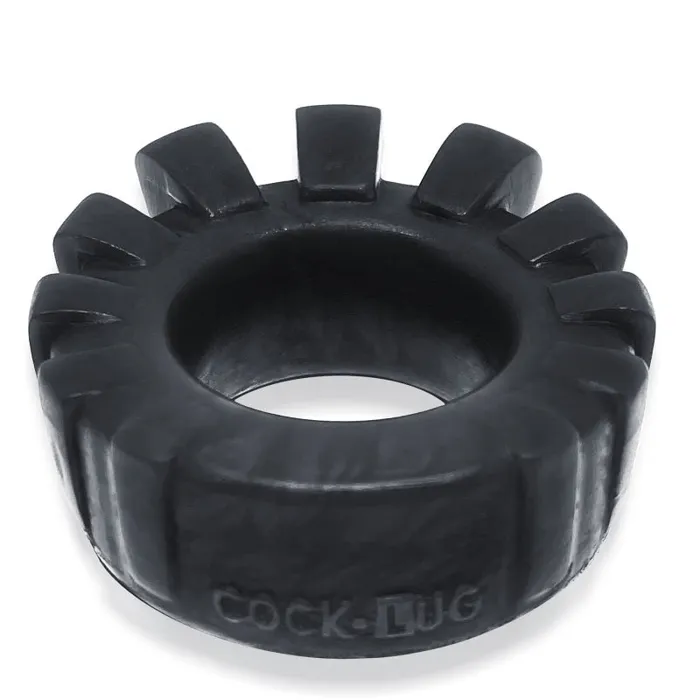 Dildos | Cock-Lug Lugged Cockring -  Black - Oxballs