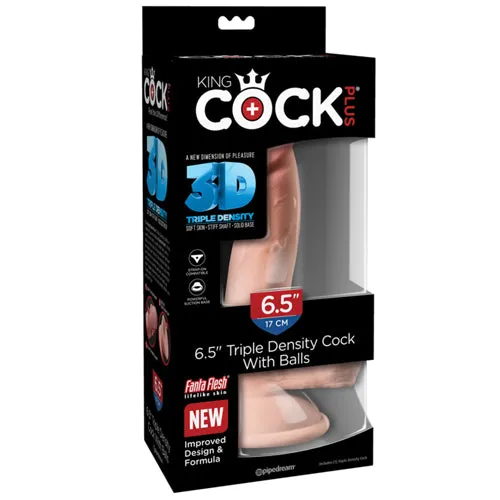 Dildos KC King Cock Plus 65 inTriple Density Cock with Balls