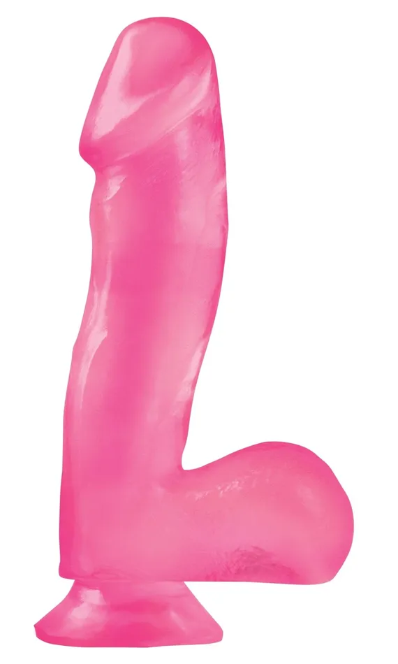 Dildos Pipedream Basix Rubber Works 65 Inch Dong With Suction Cup Pink