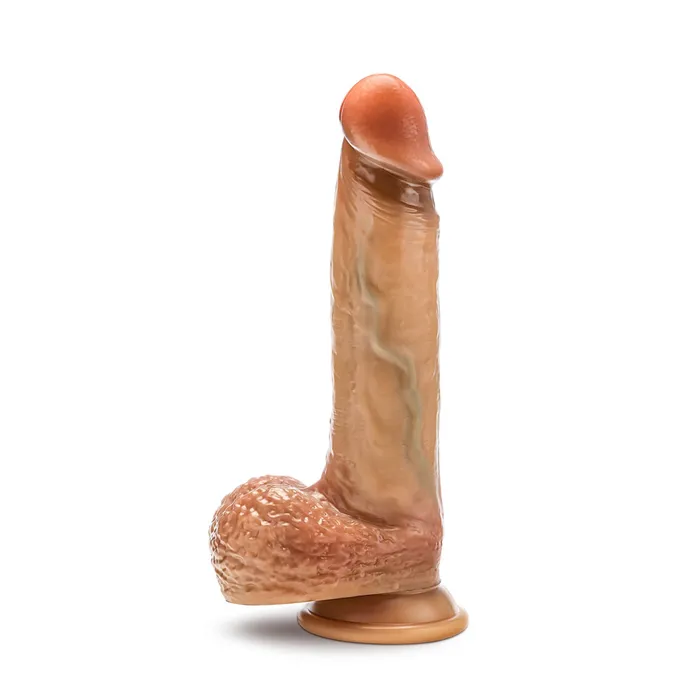 Dildos Renaissance Raphael 95 Inch Sliding Foreskin Dildo With Squeezable Balls Tan Blush