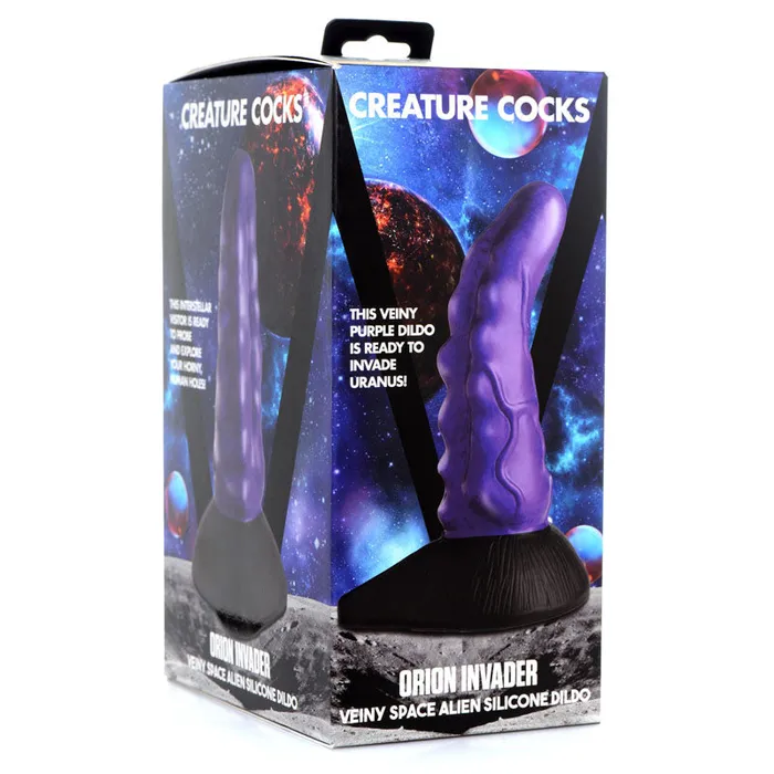 Dildos | XR Brands Creature Cocks Orion Invader Veiny Space Alien Silicone Dildo-(ag876)