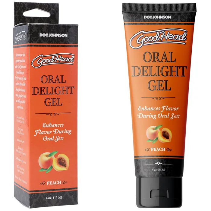 Doc Johnson GoodHead Oral Delight Gel Peach136109bx Enhancers