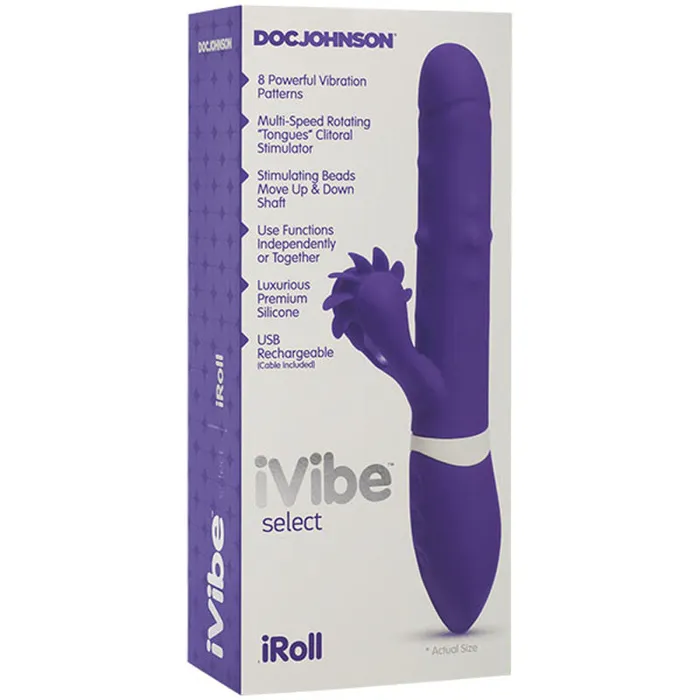 Doc Johnson Vibrators | Ivibe Select - Iroll - Purple