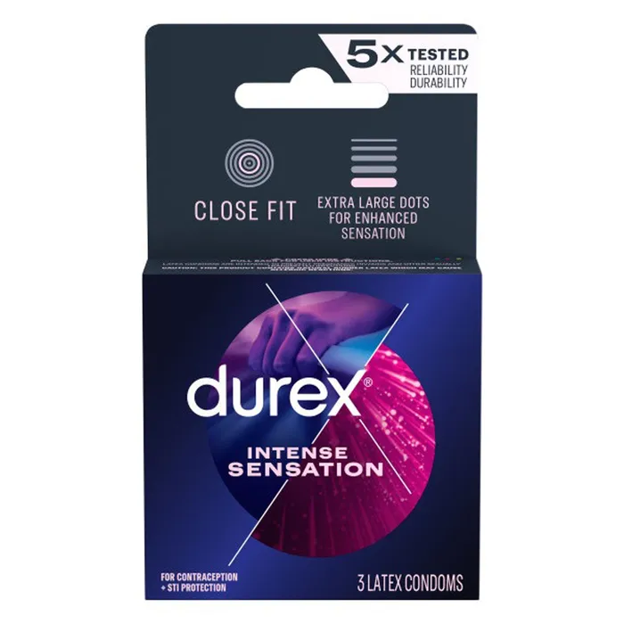 Durex Intense Sensation 3 Pack Paradise Marketing Enhancers