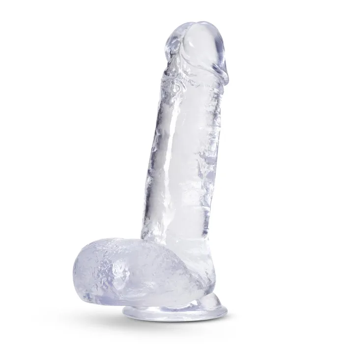 Eden 725 Long Clear Realistic Dildo With Balls Suction Cup Base Eden Female Sex Toys