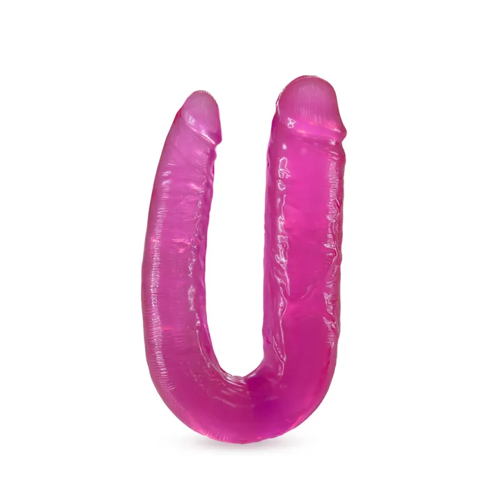 Eden Dildos Eden 18 Long Pink Realistic UShaped Double Sided Dildo