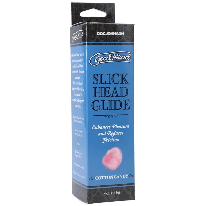 Enhancers Doc Johnson Goodhead Slick Head Glide Cotton Candy 4 Oz