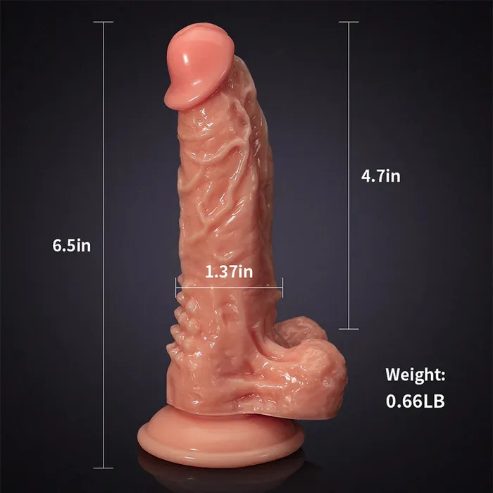 Female Sex Toys | 6.5Inch Soft Small Dildo With Testis - Lovetoyshub