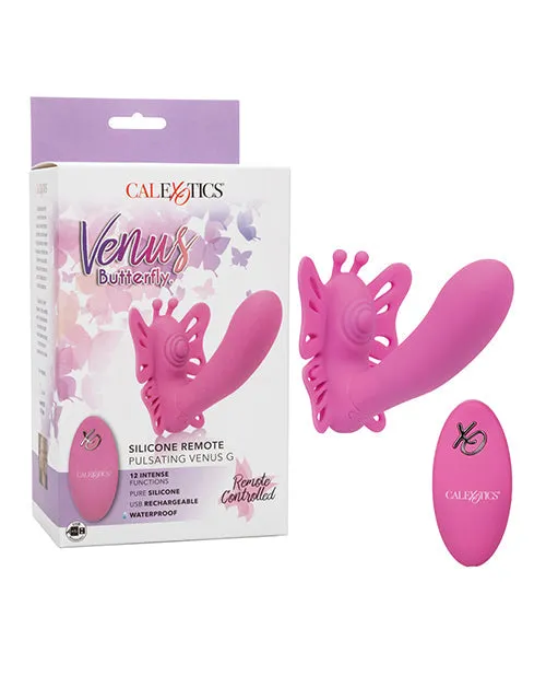 Female Sex Toys CalExotics Venus Butterfly Silicone Remote Pulsating Venus G Vibrator