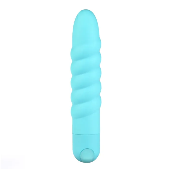 Female Sex Toys Lola 10 Function Vibrating Twisty Bullet Teal Maia Toys