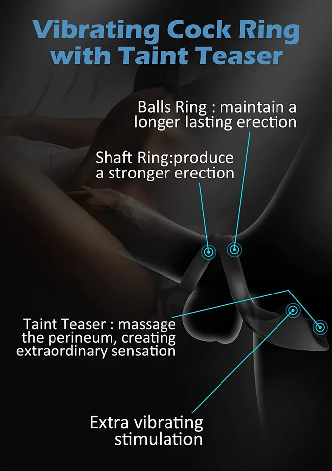 Female Sex Toys | Lusty Age Testicle Vibrator for Men Penis Massager Ring Dildo