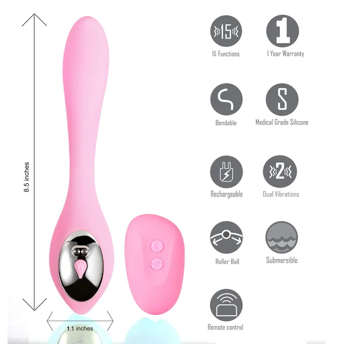 Female Sex Toys | Maia Toys Harmonie Rechargeable Remote Silicone Bendable Vibrator