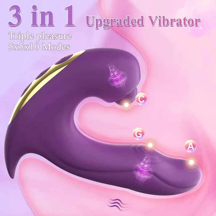 Female Sex Toys | Playfulsextoy Rabia - Clitoral Vibrator 3 in 1  G-Spot Stimulator