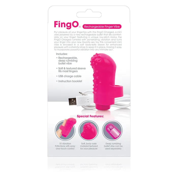 Female Sex Toys | Screaming O Charged Fing O Vooom Mini Vibrator - Screaming O