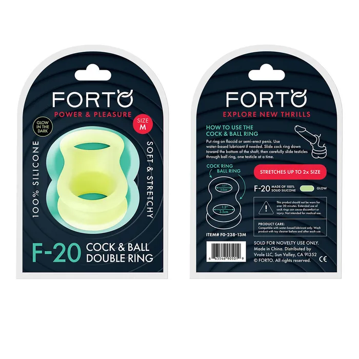 FORTO F-20 55/72mm Ball Stretcher - Glow | FORTO Male Sex Toys