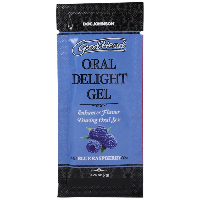 Goodhead Oral Delight Gel Blue Raspberry 024 Oz Doc Johnson Anal