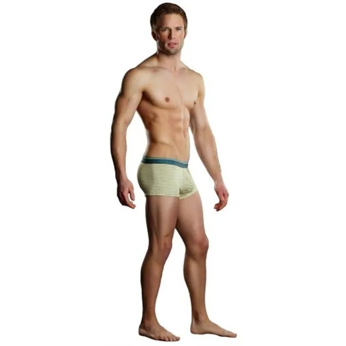 Heather Stripe Pouch Enhancer Short Extra Large Yellow and Grey Male Power Male Sex Toys