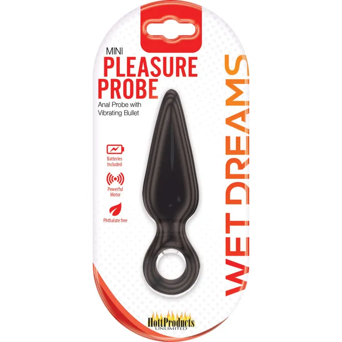 Hott Products Anal Wet Dreams Mini Pleasure Probe Black