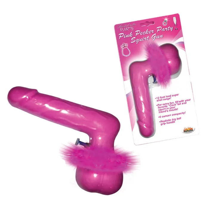 Hott Products Vibrators Pink Pecker Pary Squirt Gun