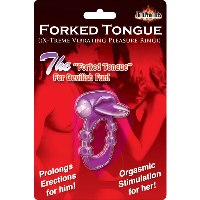 Hott Products Xtreme Vibes Forked Tongue Purple Vibrators