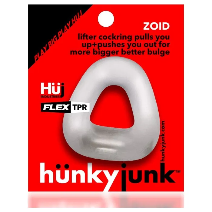 Hunkyjunk Zoid Trapaziod Lifter Cockring Clear Ice | Dildos