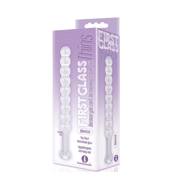 Icon Brands The 9's Glass Thins - Spherical Glass Plug | Anal