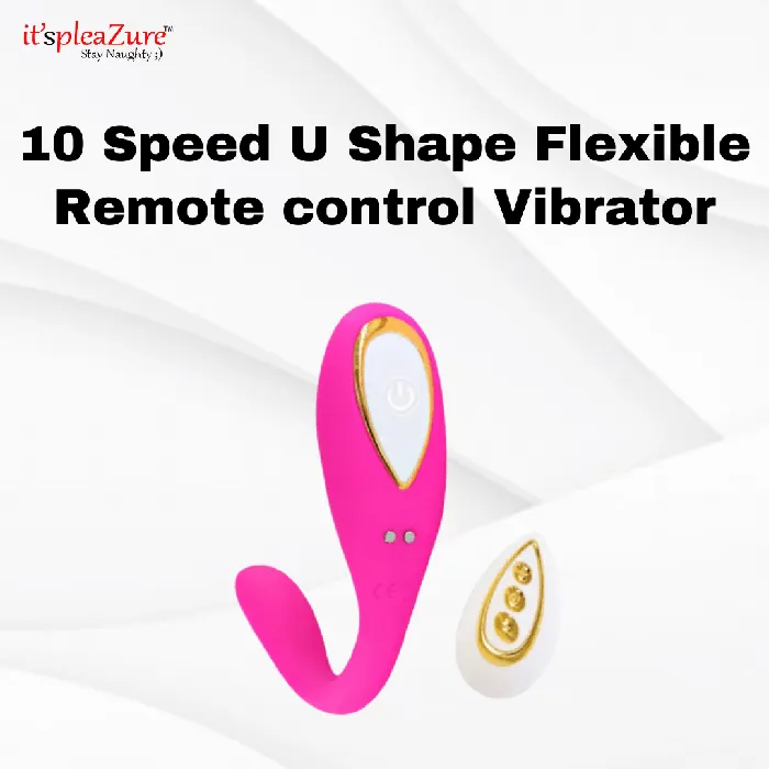 Itspleazure 10 Speed U Shape Flexible Remote control Panty Vibrator Itspleazure Female Sex Toys