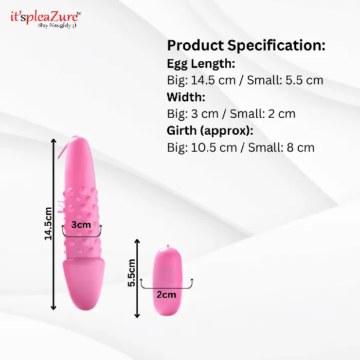 ItspleaZure Female Sex Toys | Itspleazure 2 in 1 Vibrating Egg for Women