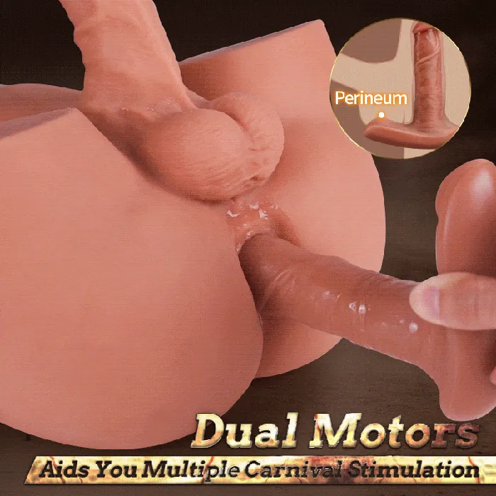 Lifelike Prostate Dildos Heating Anal Toy with Remote Control | Playfulsextoy Male Sex Toys