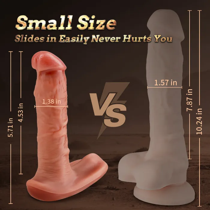 Lifelike Prostate Dildos Heating Anal Toy with Remote Control | Playfulsextoy Male Sex Toys