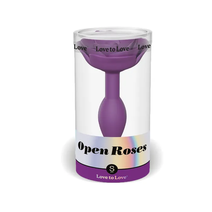 Love to Love Open Roses Plug Small - Purple Rain | Love to Love Anal