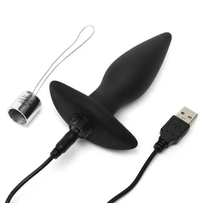 Lovehoney Fifty Shades Anal | Fifty Shades Relentless Vibrations Remote Control  Butt Plug