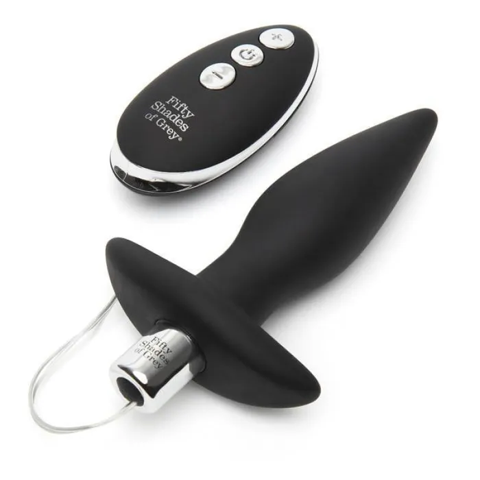 Lovehoney Fifty Shades Anal | Fifty Shades Relentless Vibrations Remote Control  Butt Plug