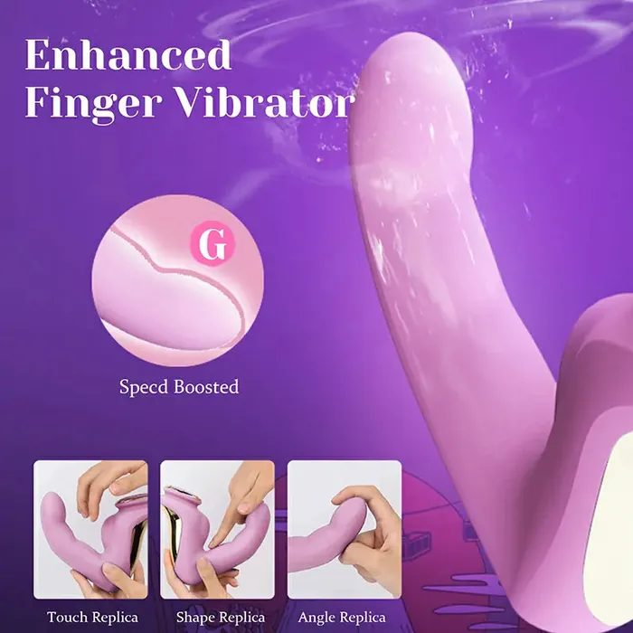 Lovetoyshub Female Sex Toys | 7 Vibration Modes Rechargeable Realistic Finger Vibrator