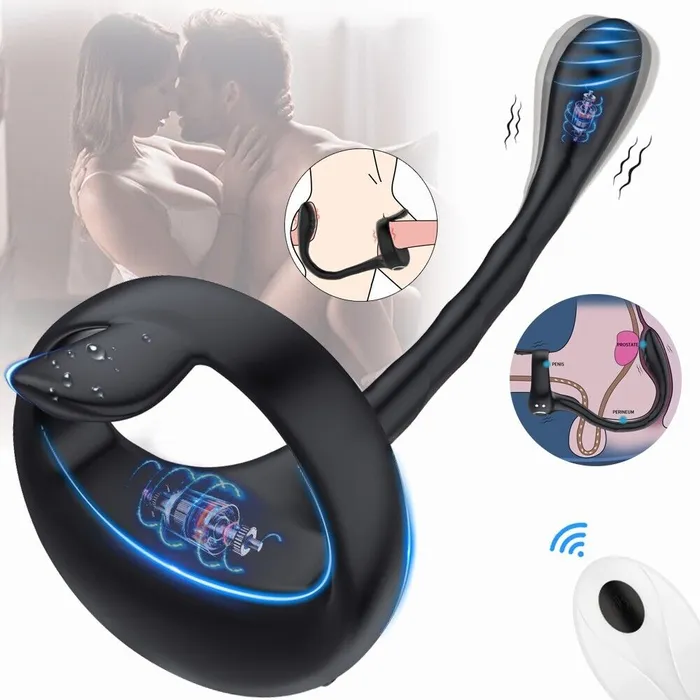 Lusty Age Male Sex Toys | Adjustable Penis Ring & Anal Vibrator