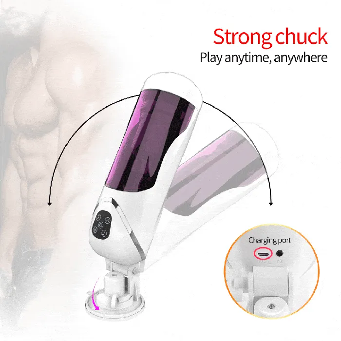 Lusty Age Male Sex Toys | Full Automatic Piston Telescopic Rotation Male Masturbator Cup