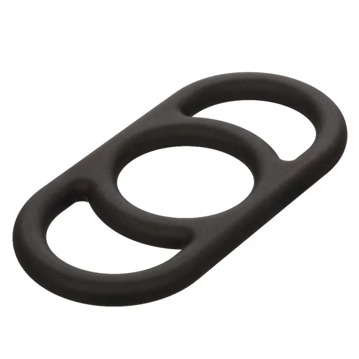 Male Sex Toys | Calexotics Alpha Liquid Silicone Commander Ring - Black