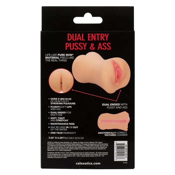 Male Sex Toys | CalExotics Stroke It Dual Entry Pussy and Ass