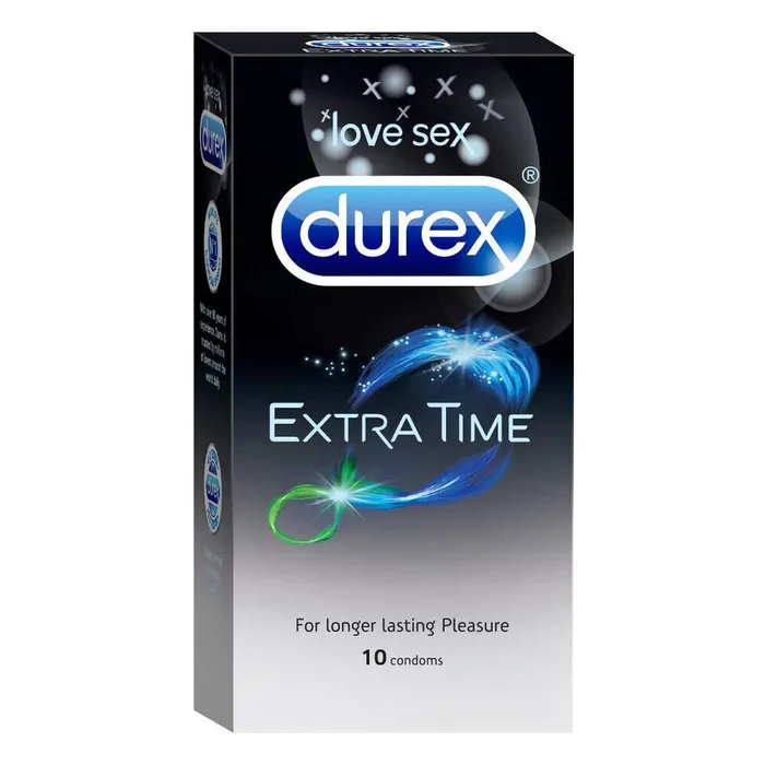 Male Sex Toys Durex Durex Extra Time 10 Condoms Retail Pack