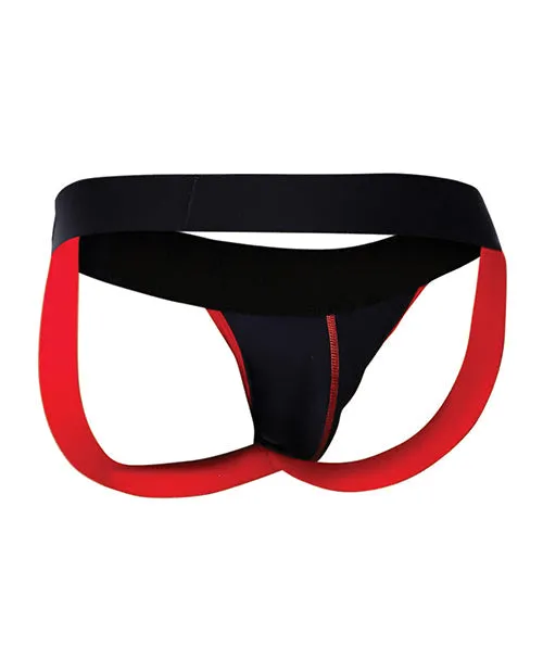 Malebasics Corp Male Sex Toys Mens Male Basics Neon Jockstrap Red