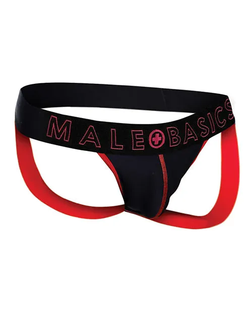 Malebasics Corp Male Sex Toys | Men's Male Basics Neon Jockstrap Red