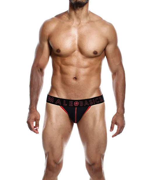 Malebasics Corp Male Sex Toys | Men's Male Basics Neon Jockstrap Red