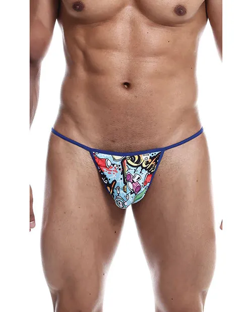 Malebasics Corp Male Sex Toys | Men's Male Basics Sinful Hipster Wow T Thong G-string Print